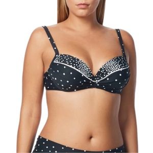Coco Reef Divine Power Bra Sized Underwire Bikini Top - Clarity Dots